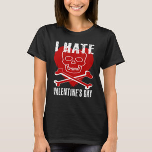 Camiseta Odio el día de San Valentín Anti día de San Valent