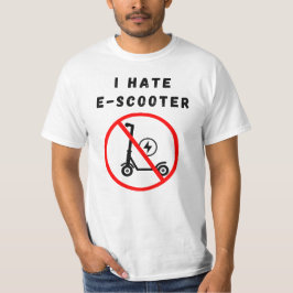 Camiseta Odio el e-scooter