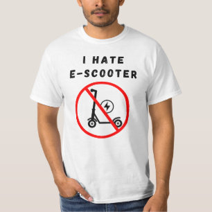 Camiseta Odio el e-scooter
