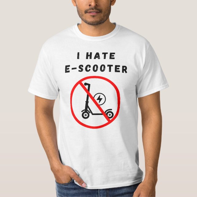 Camiseta Odio el e-scooter (Anverso)