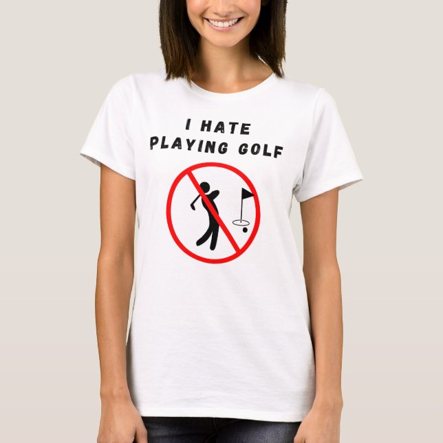 Camiseta Odio el golf (Anverso)