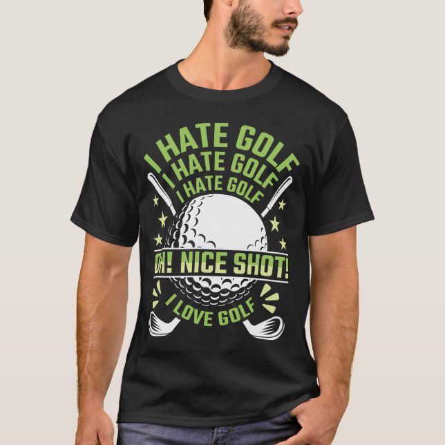 Camiseta Odio el golf, amo el golf (Anverso)