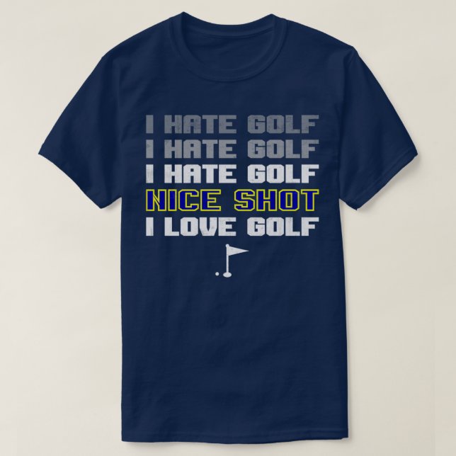Camiseta Odio el golf Nice Shot I love Golf EssentialCopy (Diseño del anverso)