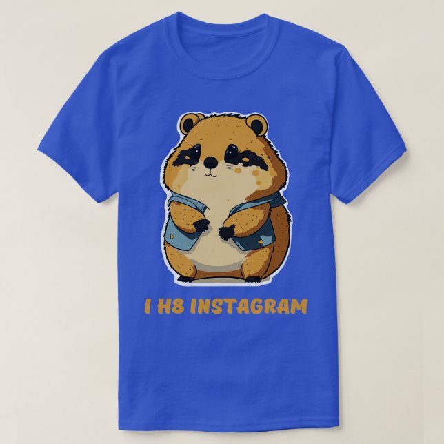 Camiseta Odio el instagram (Diseño del anverso)