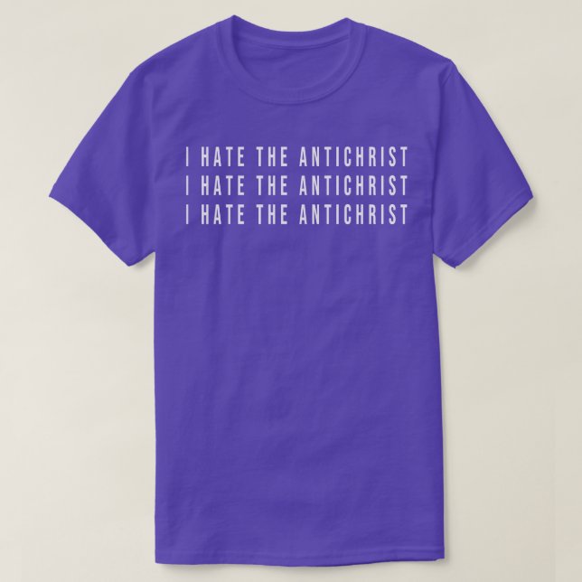 Camiseta Odio el meme anti-cristiano Funny Trollface schizo (Diseño del anverso)