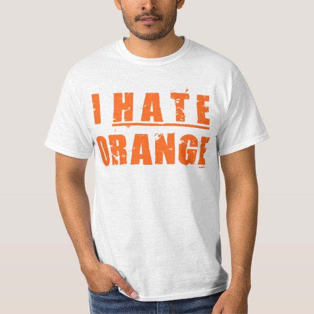CAMISETA ODIO EL NARANJA (Anverso)