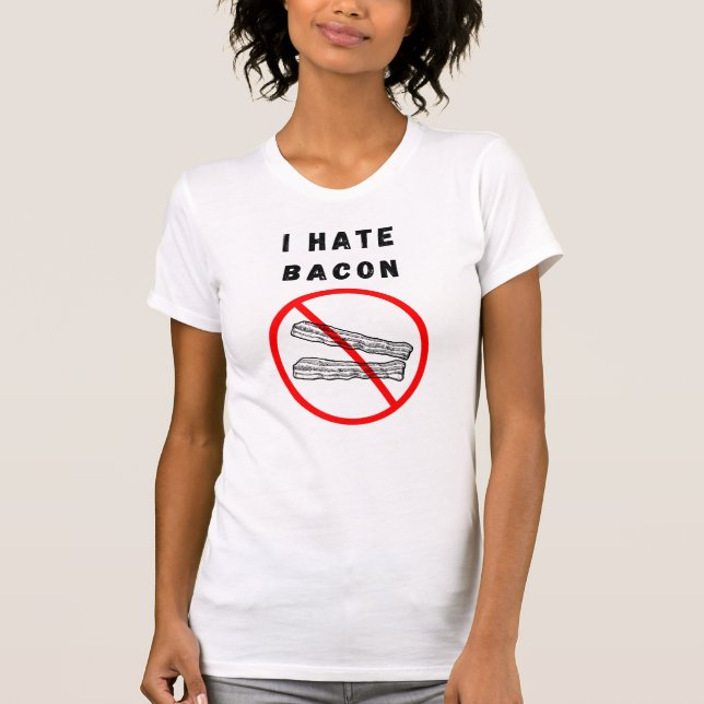 Camiseta Odio el tocino (Anverso)