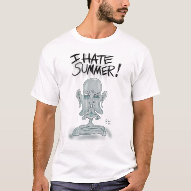 Camiseta ¡ODIO EL VERANO! - sudando y derritiéndose (Anverso)