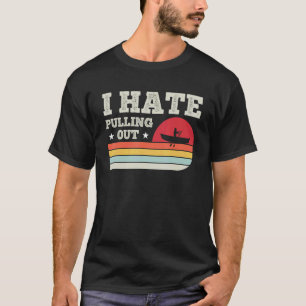Camiseta Odio Eliminar Captura De Barco De Pesca Retro