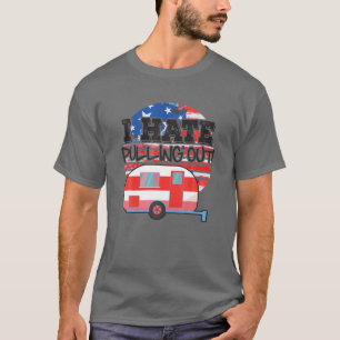 Camiseta Odio Eliminar Trailer De Viaje RV Gracioso Retro C