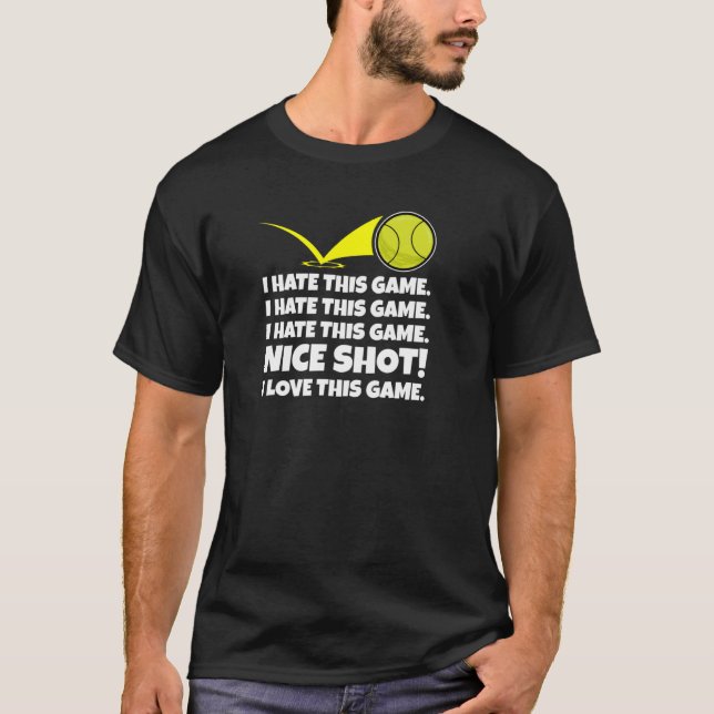 Camiseta Odio Este Juego Bonito Disparo Me Encanta Este Jue (Anverso)