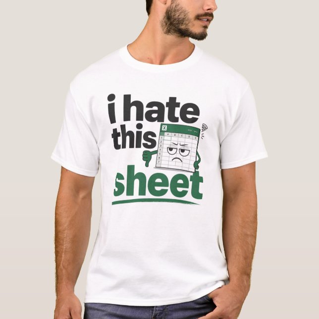 Camiseta Odio este libro de contabilidad de Sheet Accountan (Anverso)