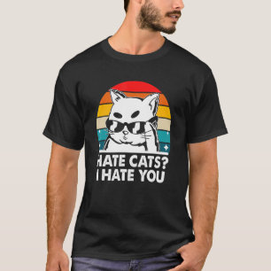 Camiseta Odio Gatos Te Odio Gato Gatito Humor Familia 1