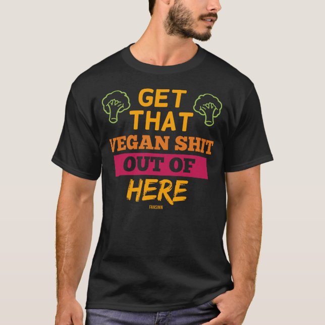 Camiseta Odio la comida vegana (Anverso)