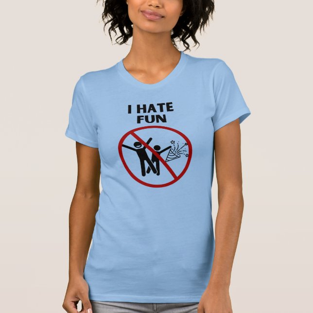Camiseta Odio la diversión (Anverso)