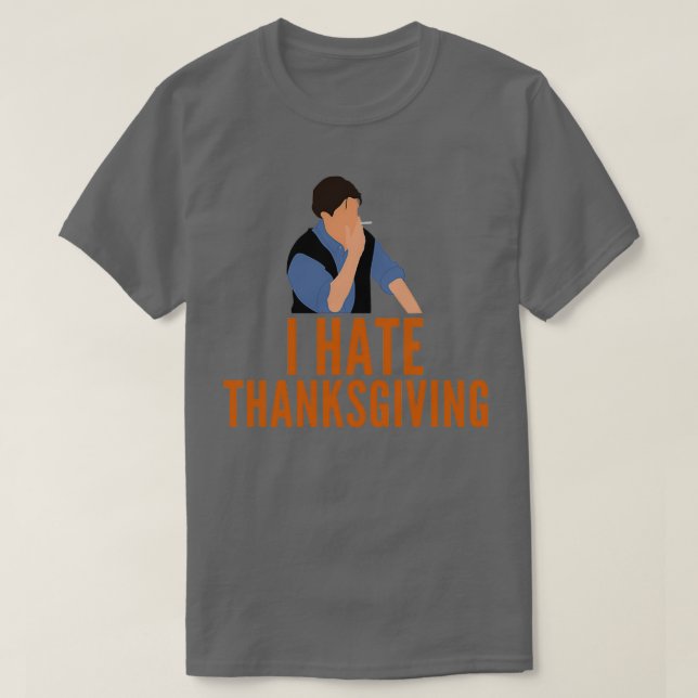 Camiseta Odio la diversión del día de gracias (Diseño del anverso)
