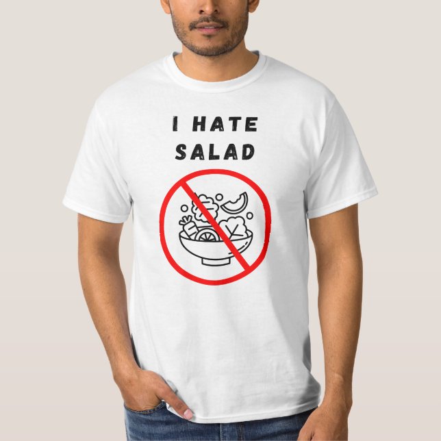 Camiseta Odio la ensalada (Anverso)