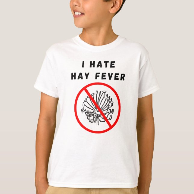 Camiseta Odio la fiebre del heno (Anverso)