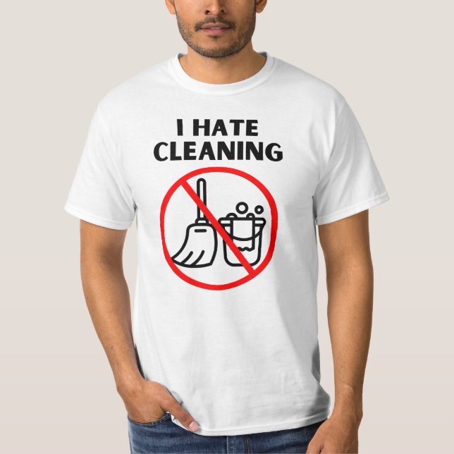 Camiseta Odio la limpieza (Anverso)