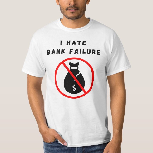Camiseta Odio la quiebra bancaria (Anverso)