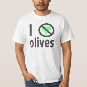 Camiseta Odio las aceitunas (negras)