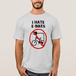 Camiseta Odio las bicicletas electrónicas