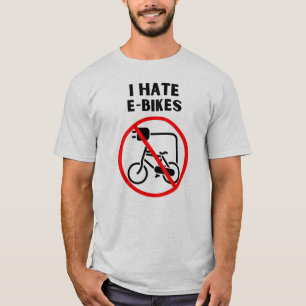 Camiseta Odio las bicicletas electrónicas