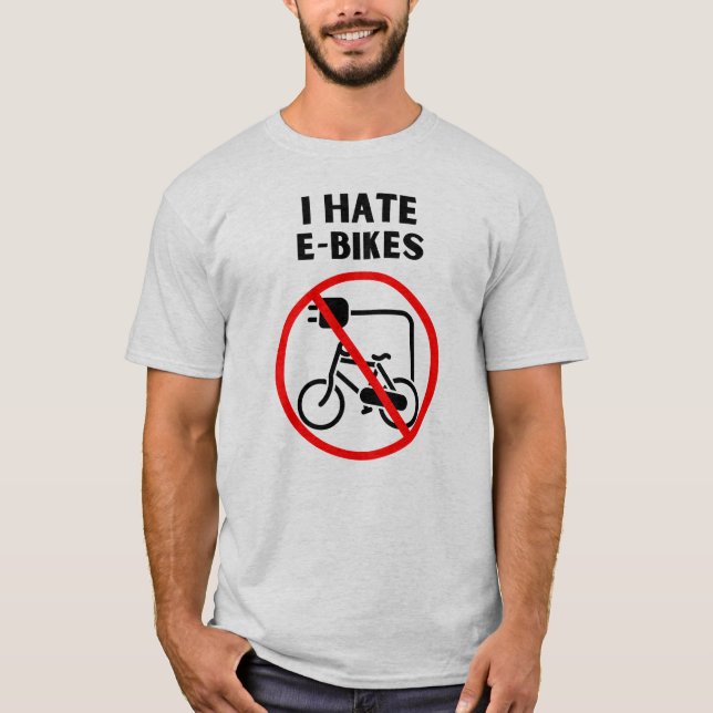 Camiseta Odio las bicicletas electrónicas (Anverso)