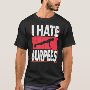 Camiseta Odio las Burpeas Gimnasio Fitness Gym Bodybuildin