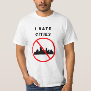 Camiseta Odio las ciudades