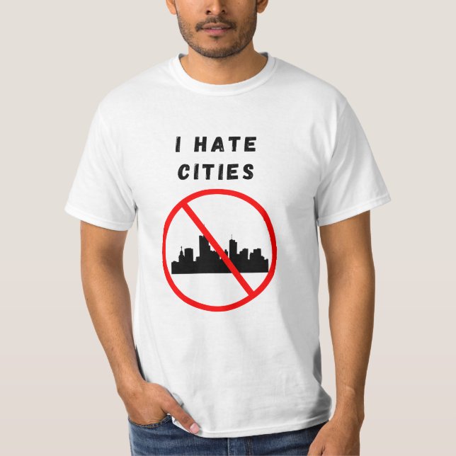 Camiseta Odio las ciudades (Anverso)