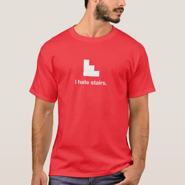 Camiseta Odio las escaleras (Anverso)