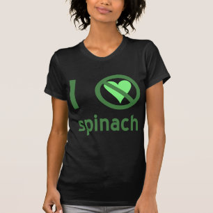 Camiseta Odio las espinacas, no amor