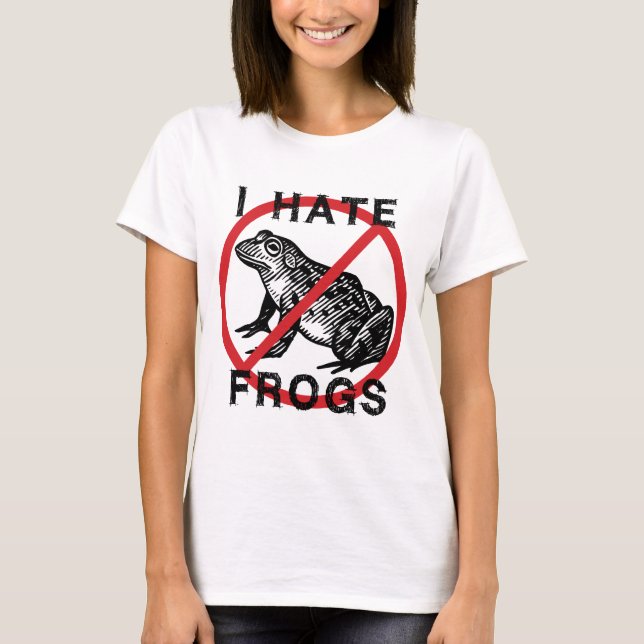 Camiseta Odio las ranas (Anverso)