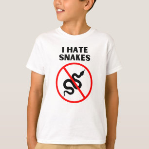 Camiseta Odio las serpientes