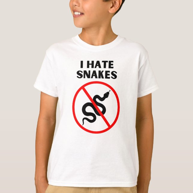 Camiseta Odio las serpientes (Anverso)