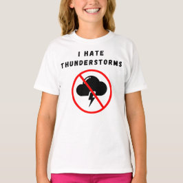 Camiseta Odio las tormentas eléctricas