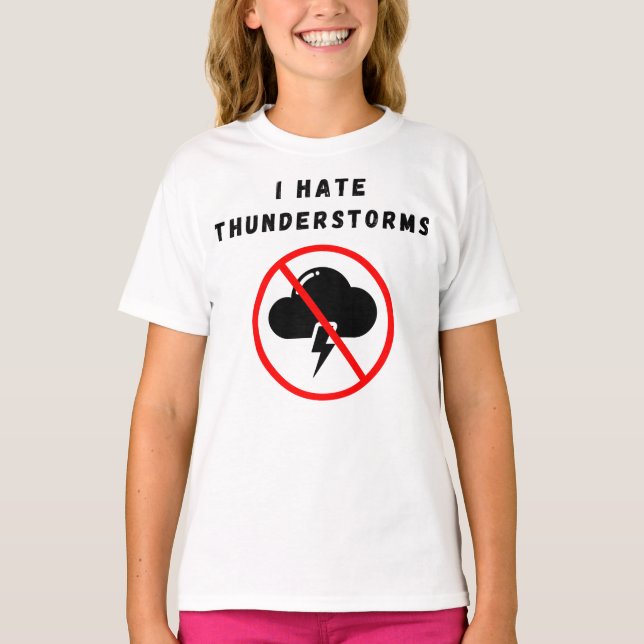 Camiseta Odio las tormentas eléctricas (Anverso)