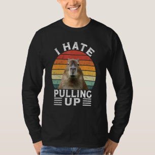 Camiseta Odio Levantar Capybara gort  Meme Roedor Vinta