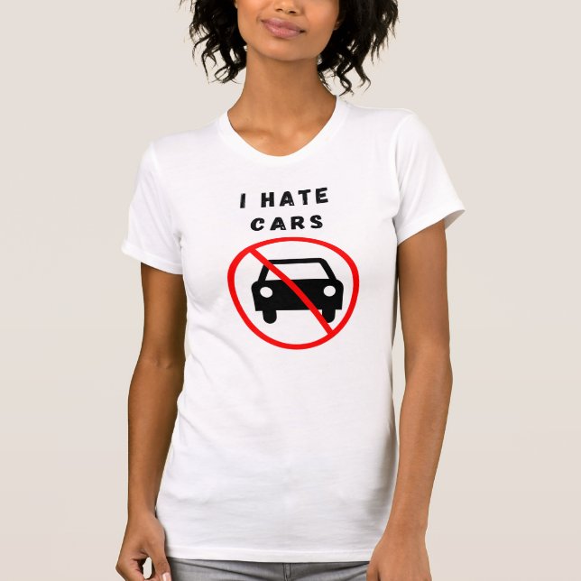 Camiseta Odio los autos (Anverso)
