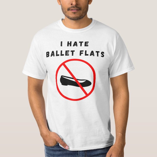 Camiseta Odio los departamentos de ballet (Anverso)