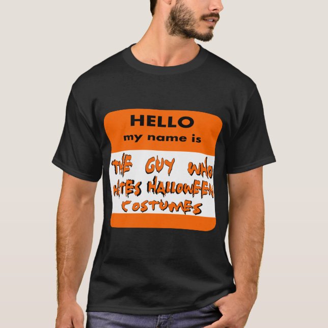 Camiseta Odio los disfraces de Halloween. Halloween (Anverso)