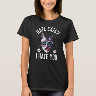 Camiseta Odio Los Gatos Que Odio, Gato Que Te Enamoró Humor