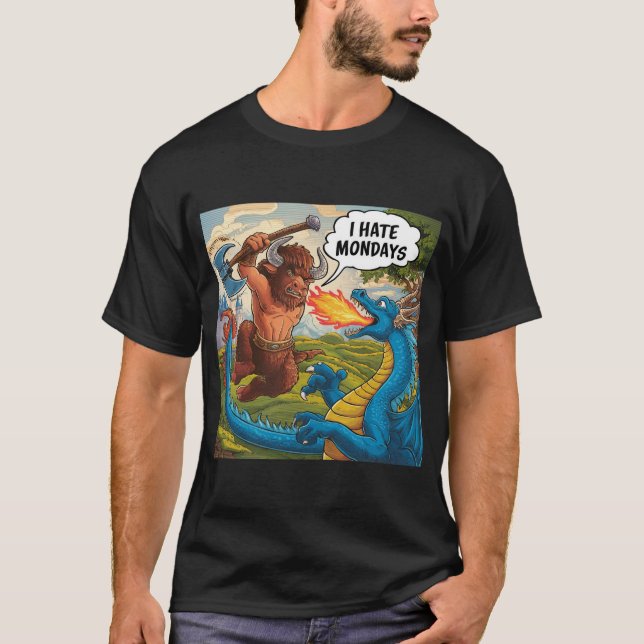 Camiseta Odio los lunes (Anverso)