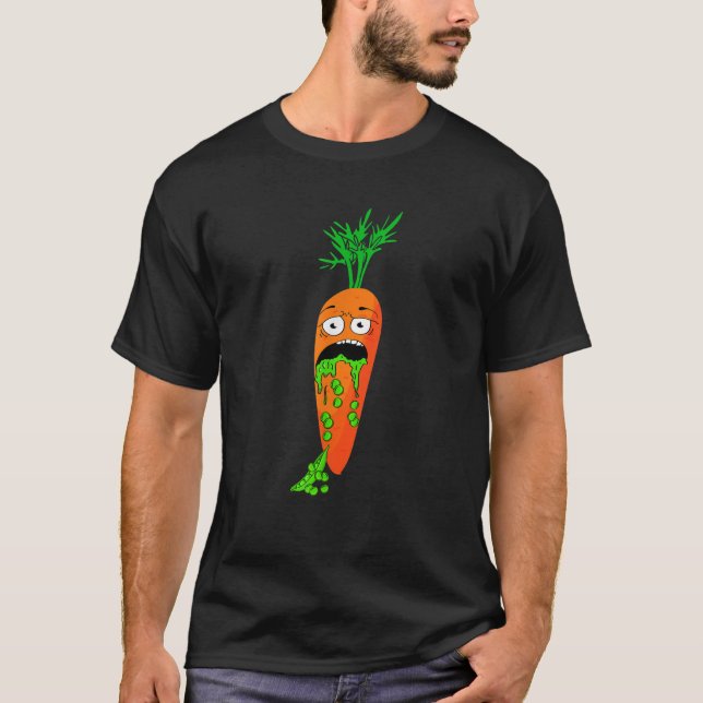 Camiseta Odio Los Peas Vegetales Vegetarianos Graciosos Car (Anverso)