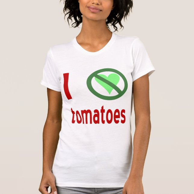 Camiseta Odio los tomates sin amor (Anverso)