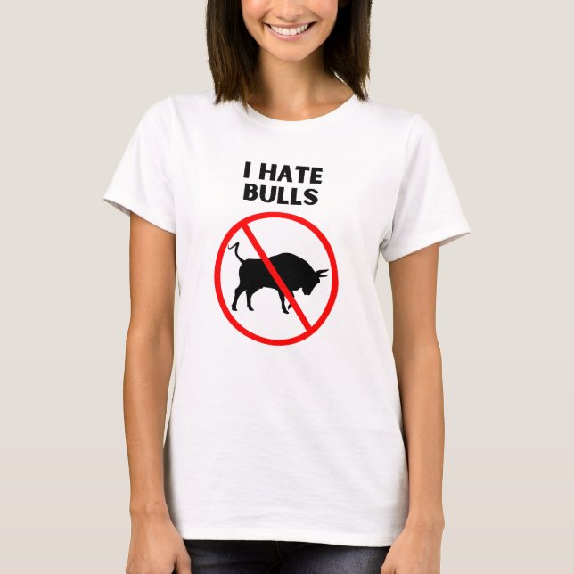 Camiseta Odio los toros (Anverso)