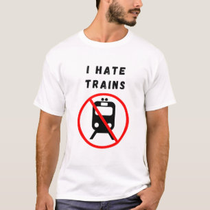Camiseta Odio los trenes