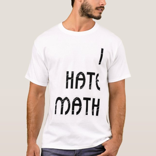 Camiseta Odio matemáticas (Anverso)