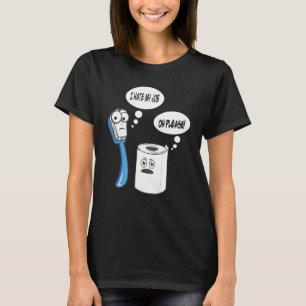 Camiseta Odio mi trabajo Papel de inodoro de cepillo de die